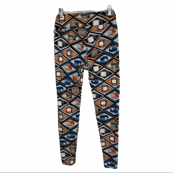 Lularoe womens leggings size OS radio print - Picture 4 of 4
